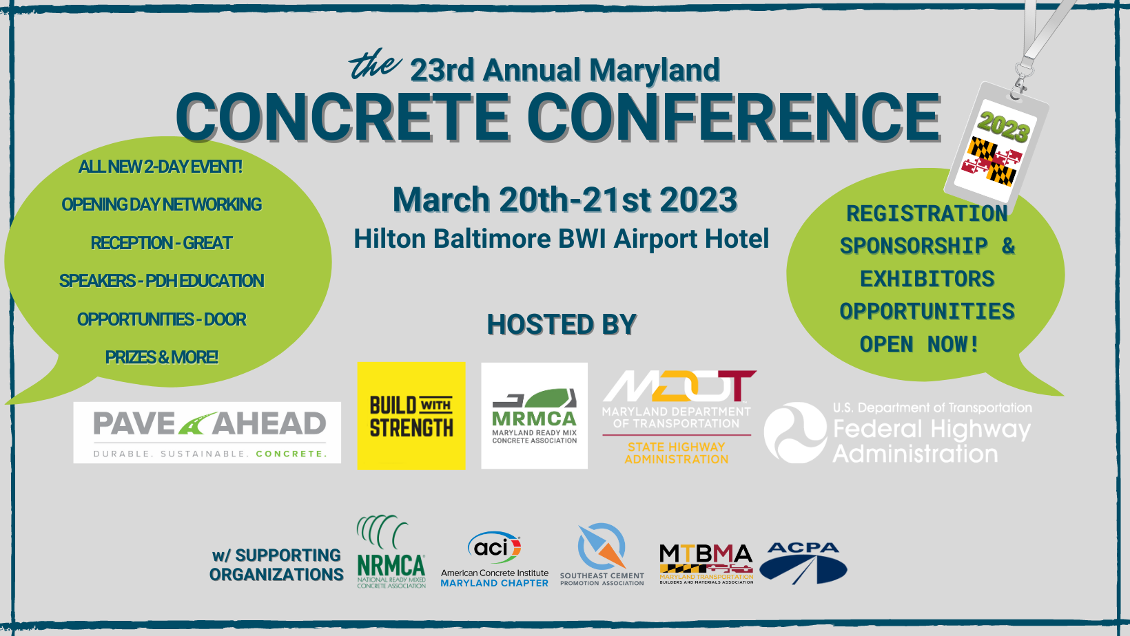 23rd Annual Maryland Concrete Conference