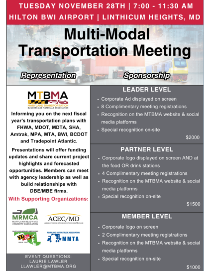 Multi Modal Transportation Meeting