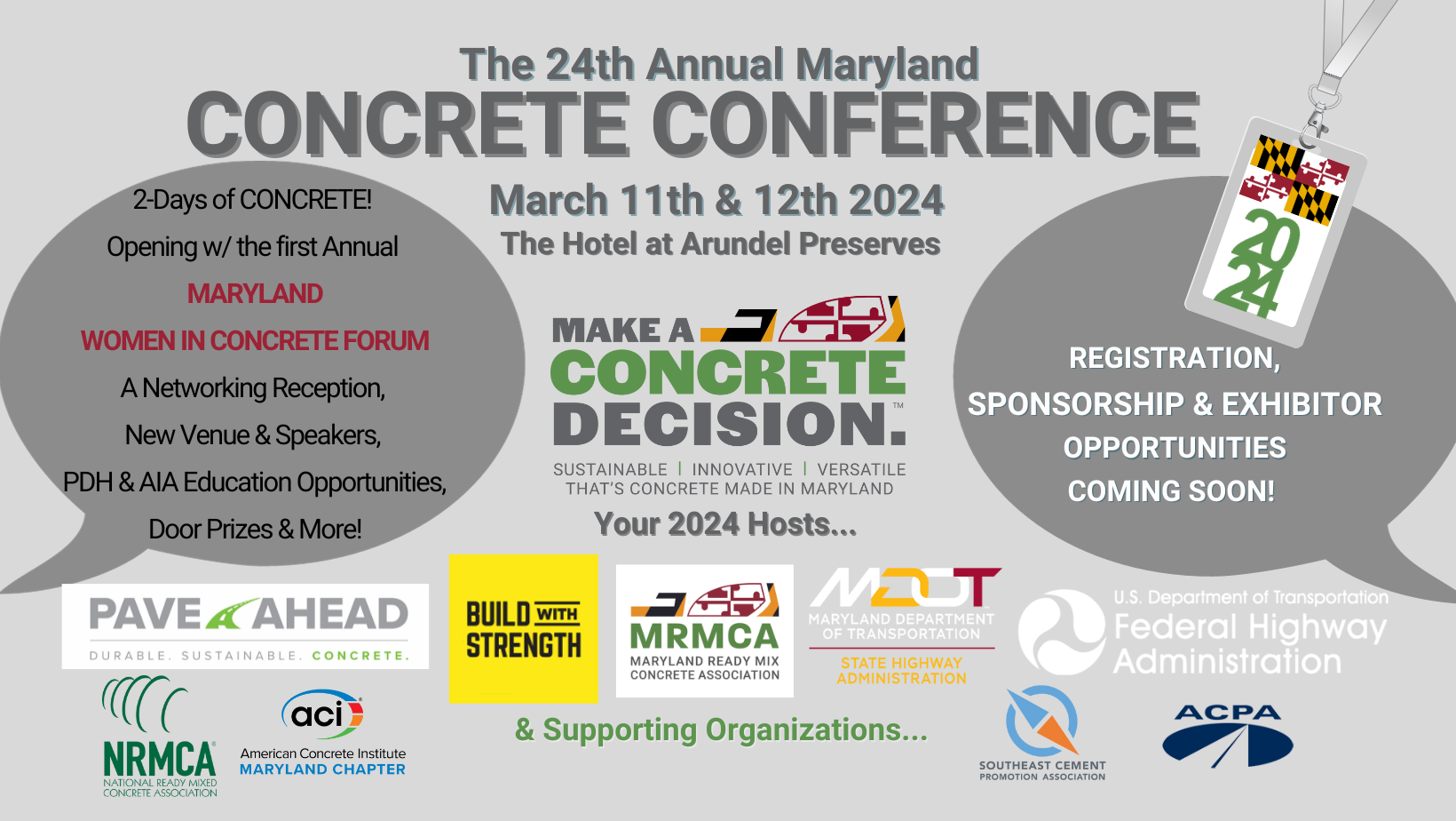The 24th Annual Maryland Concrete Conference